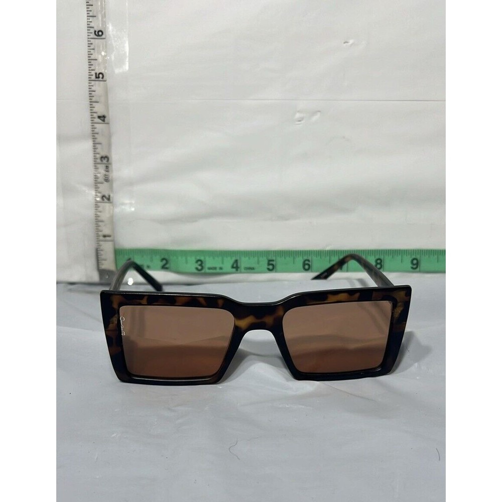Otra Shoreditch Tortoise Frame Brown Lens Squared Oversized Sunglasses 52-20-140